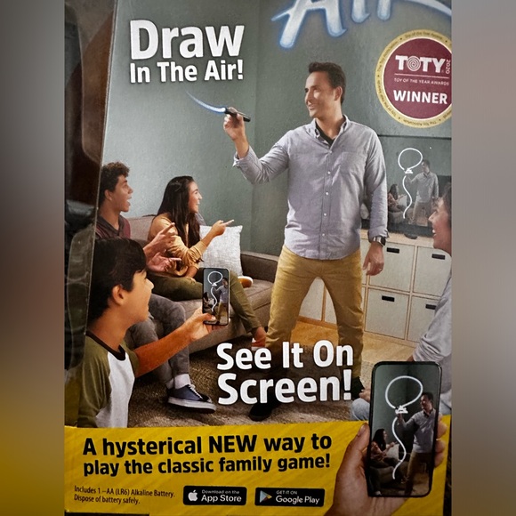 Pictionary Air Mattel Games GGC71 Classic Family Fun Board Game With a Twist NWT - Picture 4 of 5